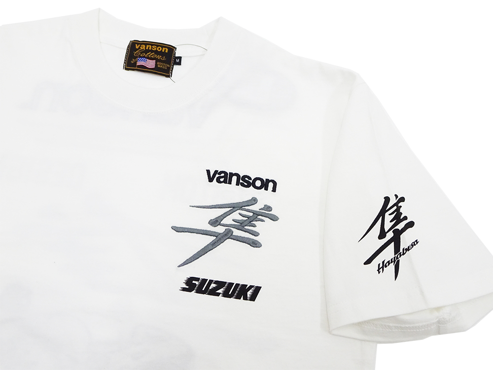 VANSON（バンソン） スズキ コラボTシャツ VANSON SUZUKI 隼 GSX1300R
