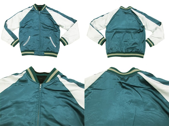 花旅楽団 和柄 スカジャン SSJ-514 スクリプト 招き猫 メンズ