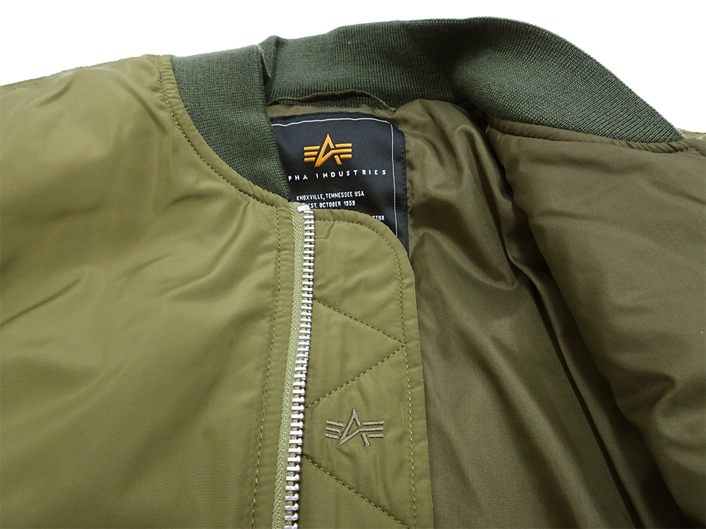 Alpha Industries アルファ ライト MA-1 ALPHA ポリエステル