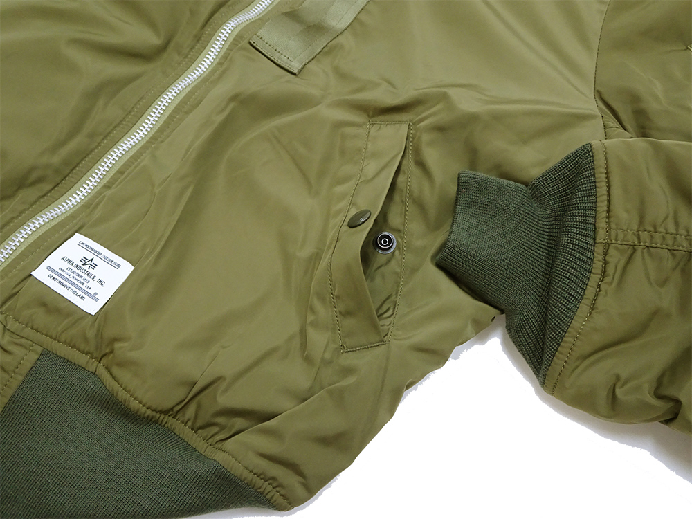 Alpha Industries アルファ ライト MA-1 ALPHA ポリエステル