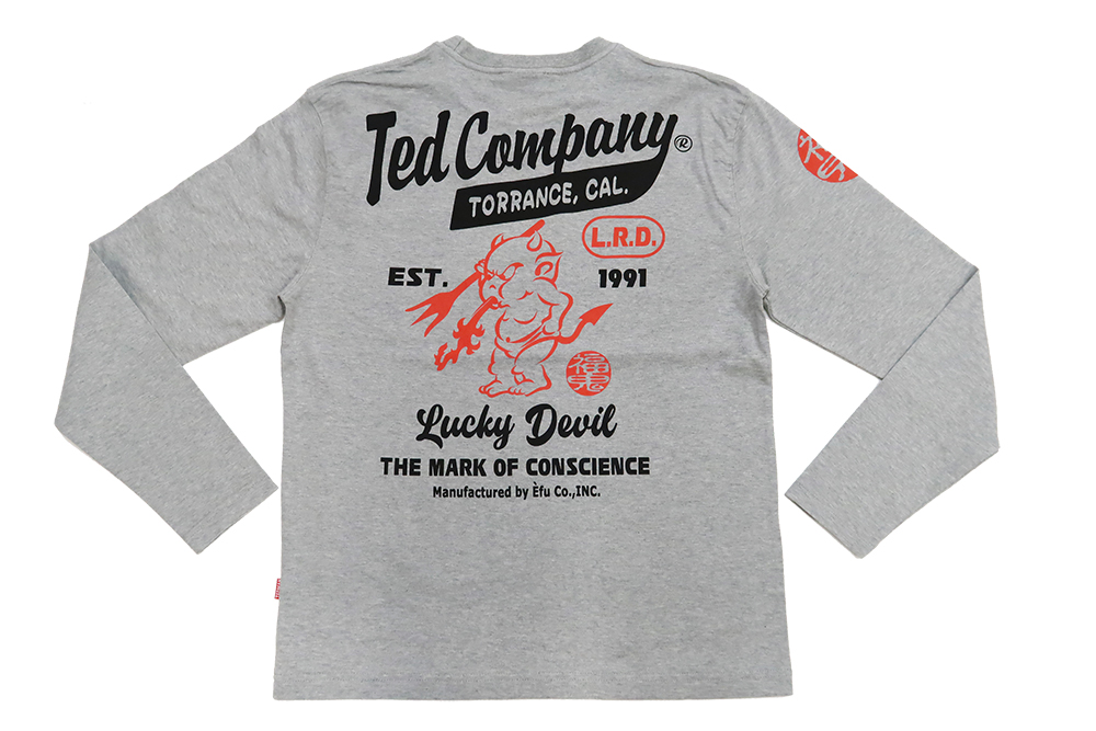 TEDMAN（テッドマン） 長袖Tシャツ ロンT TED COMPANY パステル