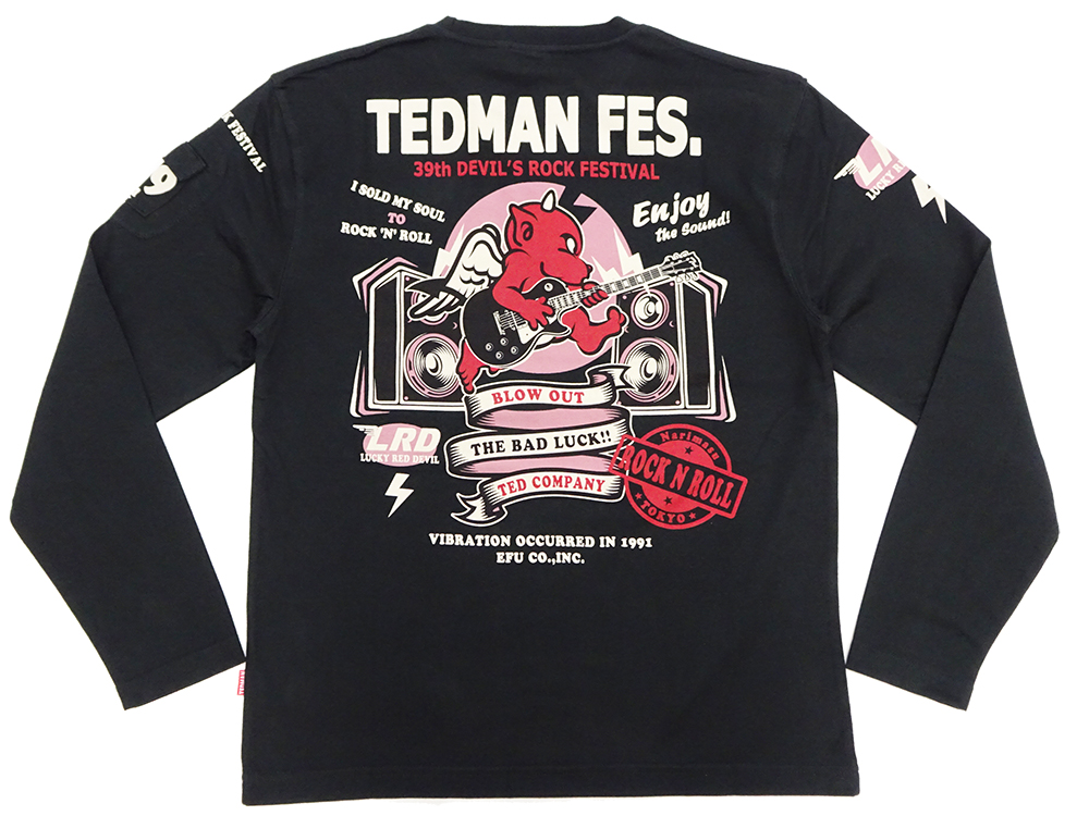 テッドマン 長袖Tシャツ TEDMAN ロンT TEDMAN FES. 39th DEVIL