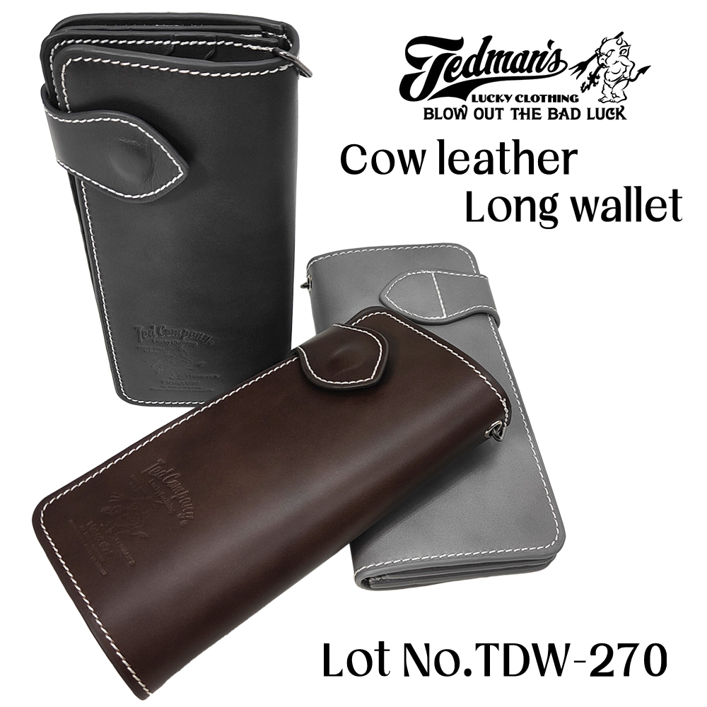 TEDMAN（テッドマン） カウレザー ロングウォレット TDW-270 TEDMAN
