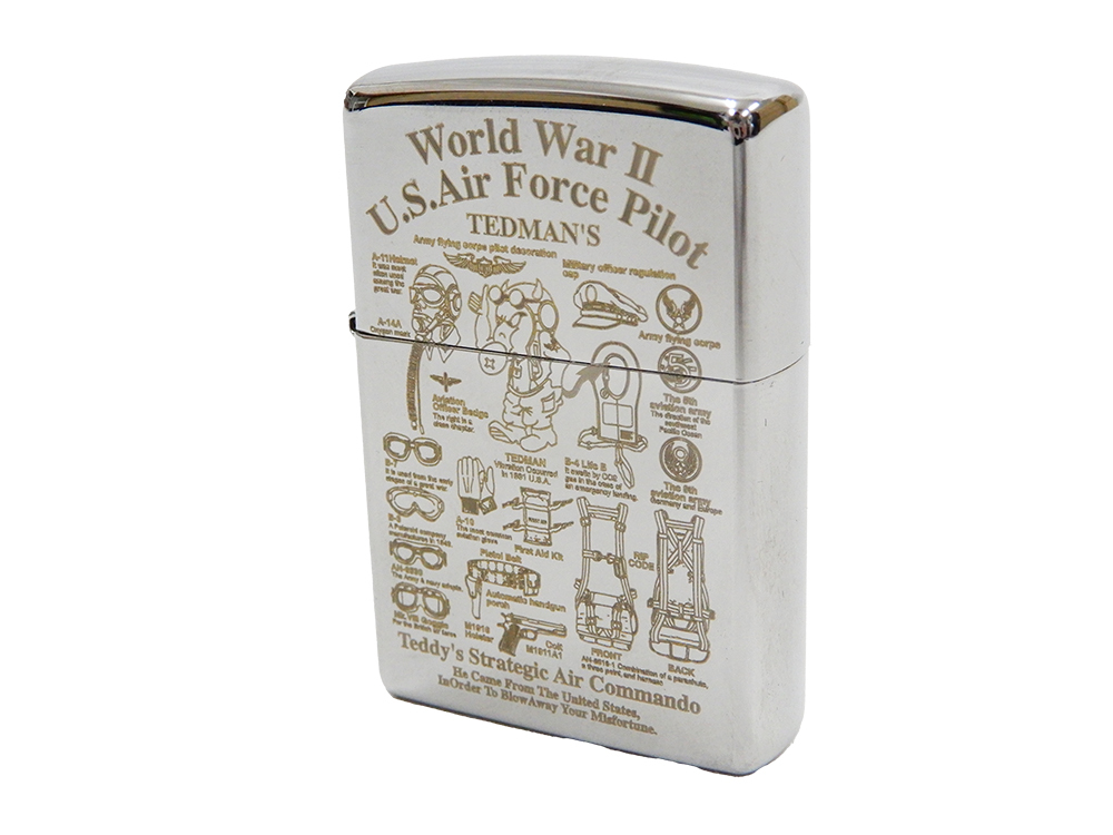 テッドマン ジッポライター TEDMAN ZIPPO オイルライター エフ商会 戦略航空軍団 TDZ-035R 新品