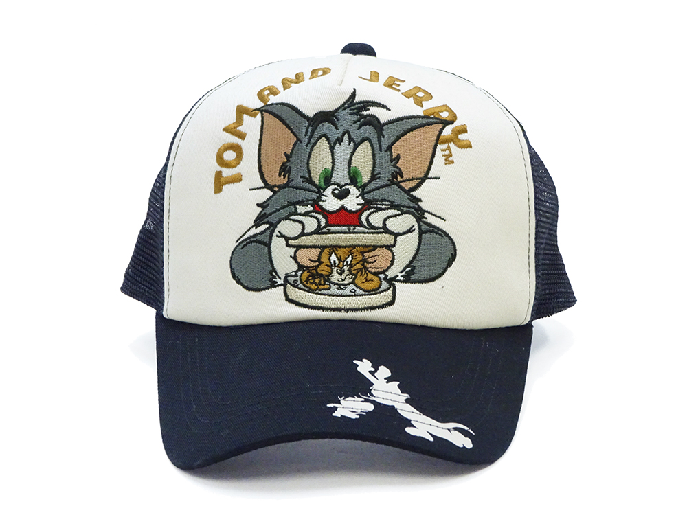 VANSON（バンソン） TOM & JERRY メッシュキャップ NEVERMIND トム