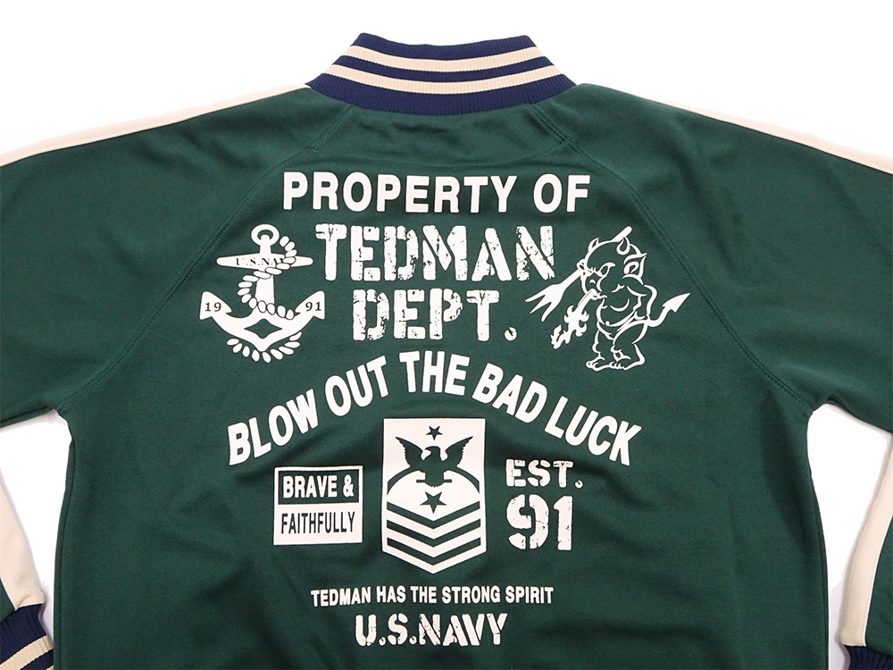 TEDMAN テッドマン ジャージ 赤鬼 トラックジャケット U.S.NAVY