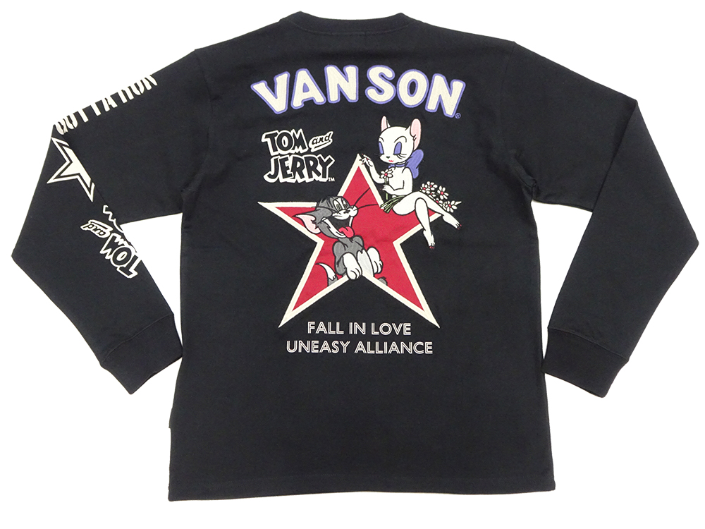 VANSON（バンソン） トム & ジェリー 長袖Tシャツ ロンT トゥードルス