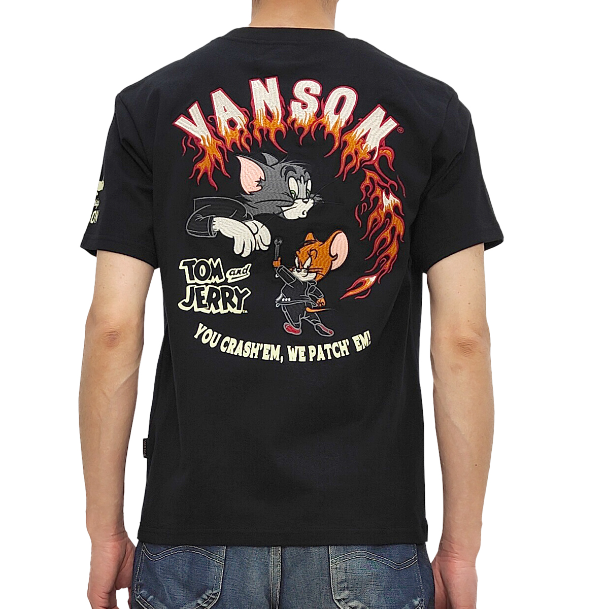 VANSON（バンソン） トム & ジェリー 半袖Tシャツ カスタムデザイン