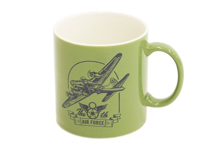 トイズマッコイ マグカップ TOYS McCOY MILITARY MUG CUP 第8空軍 戦う翼 THE BODY TMA1810 緑 新品