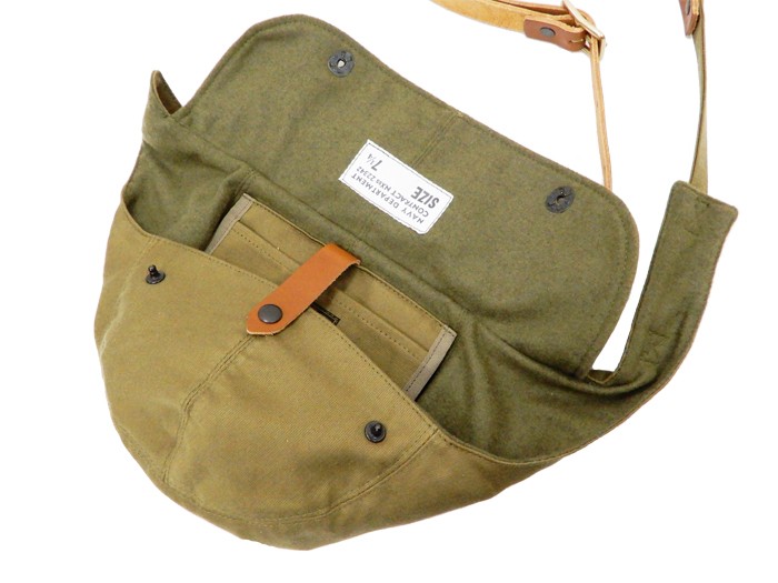 極美品】TOYS McCOYレザーベルト ショルダーバッグ ネイビー