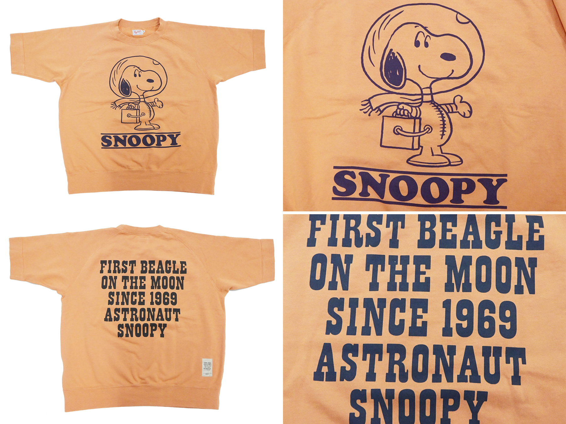 TOYS McCOY トイズマッコイ スヌーピー 半袖スウェットシャツ