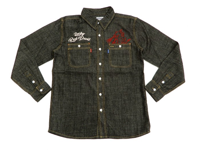 TEDMAN（テッドマン） シャンブレー ワークシャツ 長袖シャツ Lucky