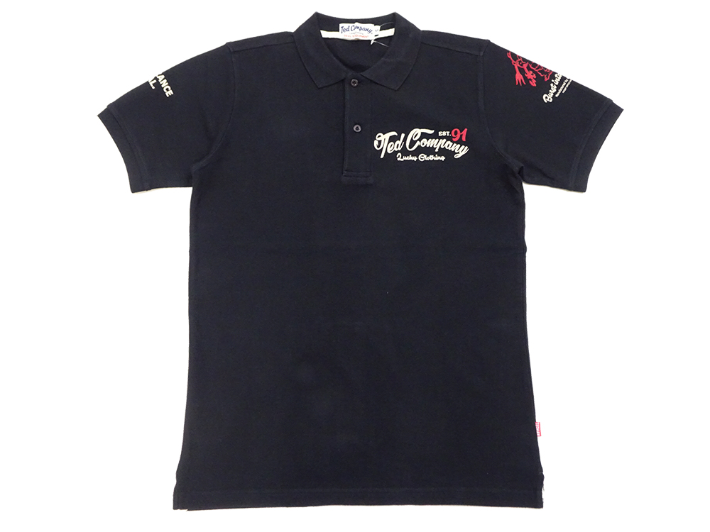 TEDMAN テッドマン エフ商会 tシャツ メンズ 襟付き ポロシャツ TEDMAN（テッドマン） 鹿の子 ポロシャツ スタンダードロゴ テッド