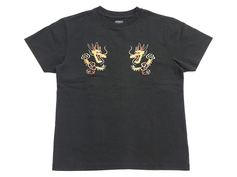 美品 テーラー東洋 ベトシャツ レーヨン100% 虎刺繍 ブラック サイズL TAILOR TOYO テーラー東洋 スカTシャツ SUKA T-SHIRT EMBROIDERED