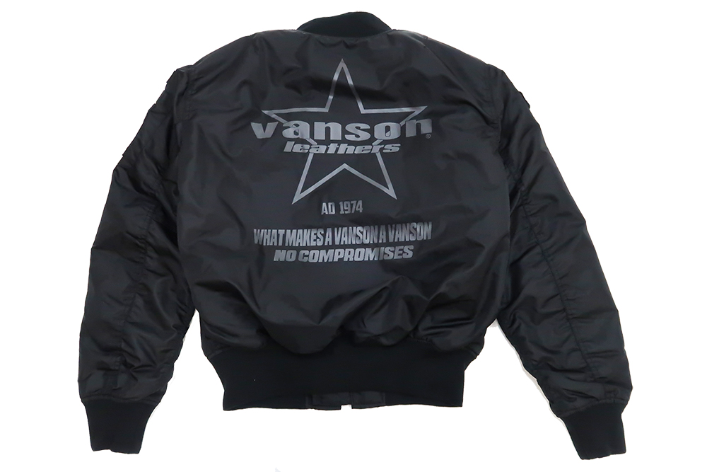 VANSON バンソン MA-1 trooper ジャケット 着脱式フロントネック