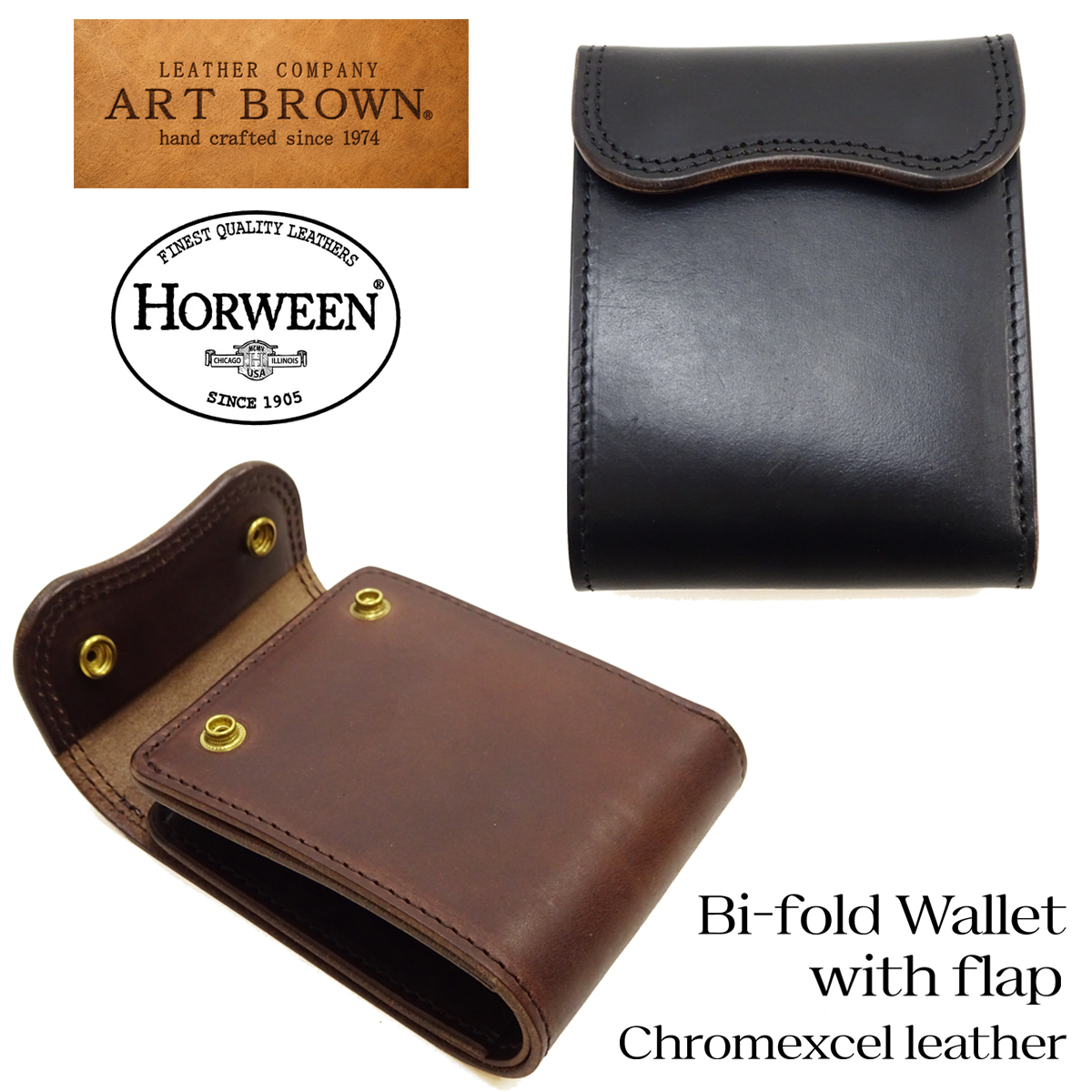 ART BROWN（アートブラウン） クロムエクセル レザーウォレット 二