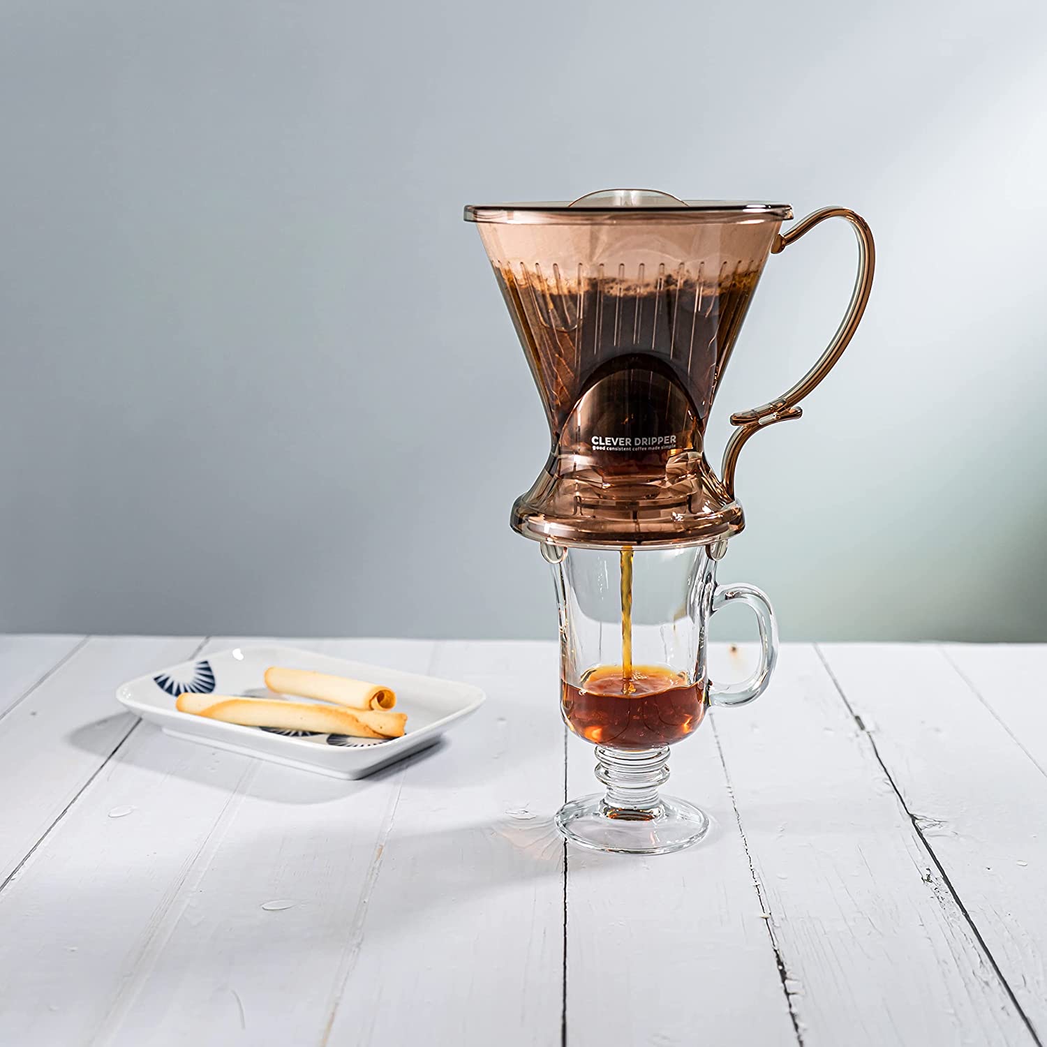 送料無料CLEVER クレバードリッパー S サイズ 透明ブラウン cleverdrippersbrTOKYO COFFEE 東京