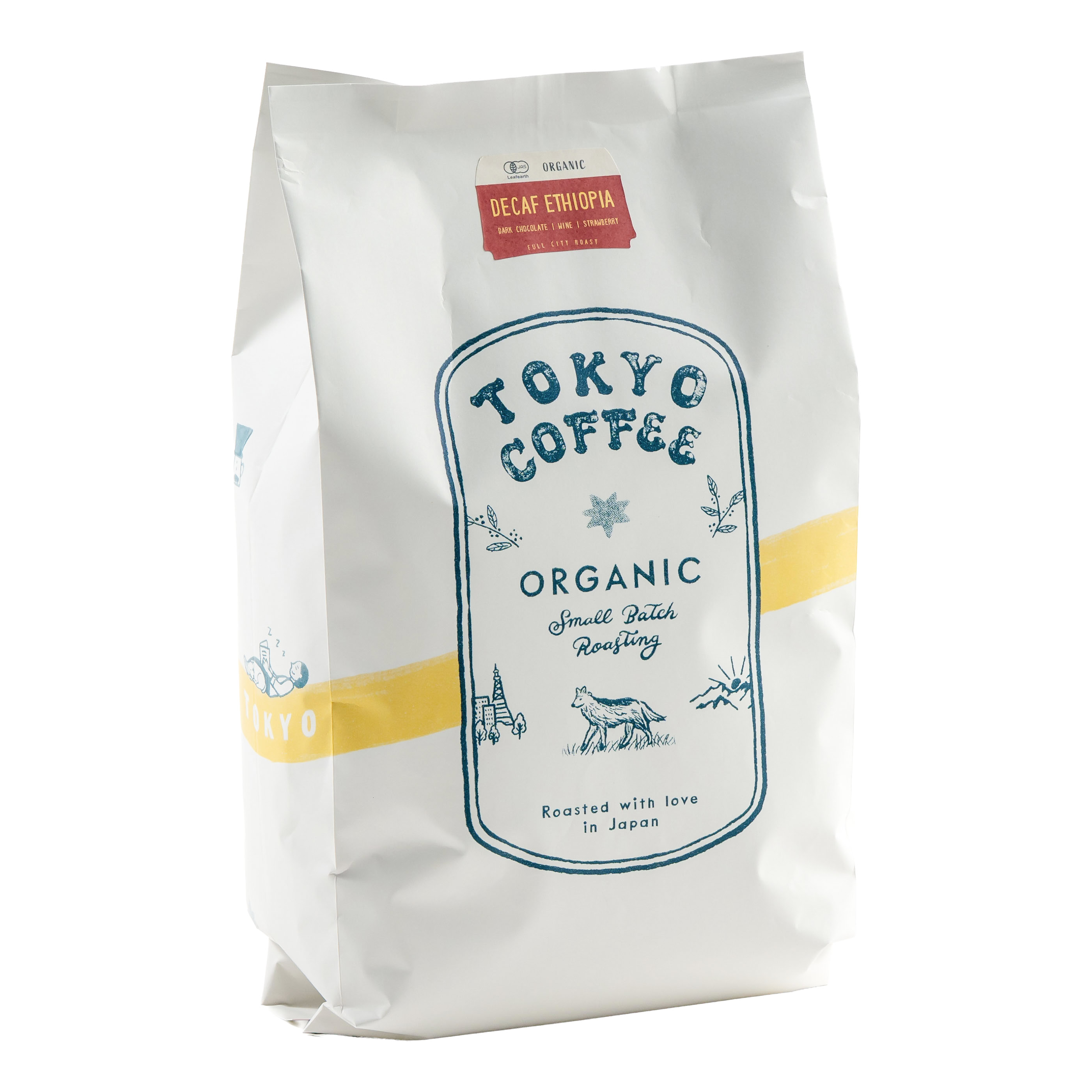 カフェインレスコーヒー豆 オーガニック エチオピア モカ 人気 デカフェ コーヒー Tokyo Coffee Decaf Mocha 1kg