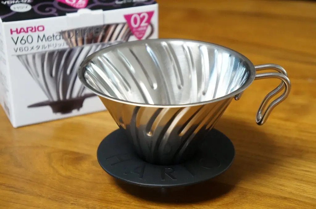 HARIO O VDM 02 HSV V60 Metal Dripper, For 1 to 4 Cups HARIO O VDM 02 HSV V60 Metal Dripper, For 1 to 4 Cups