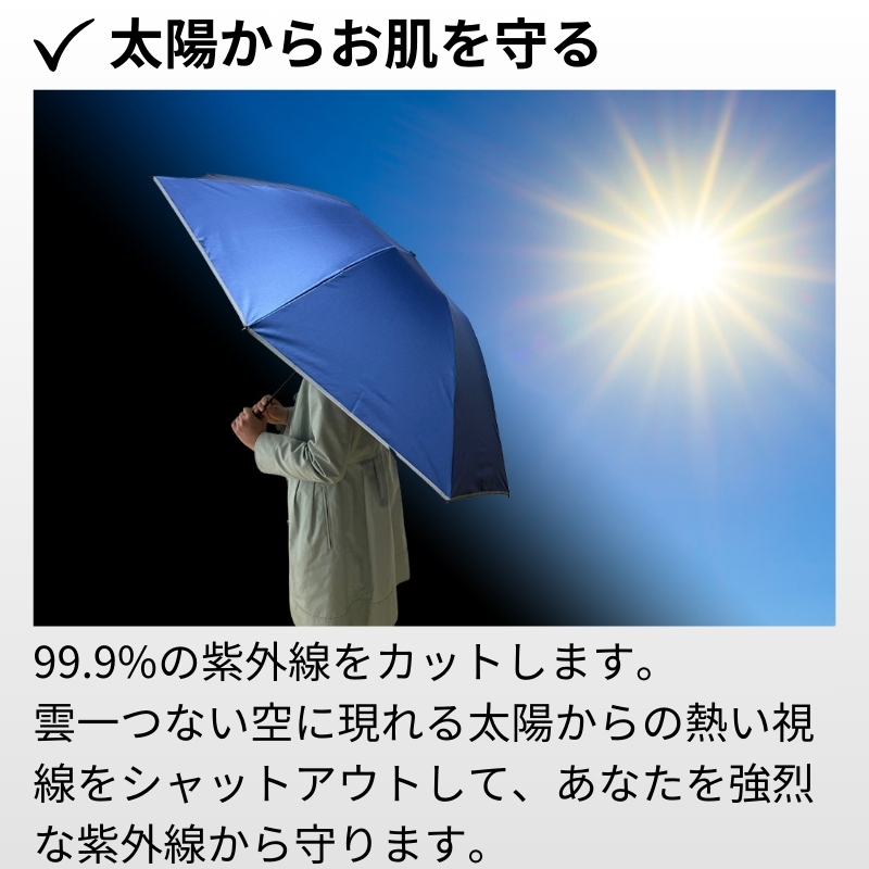 ワイドで晴雨兼用の逆折りたたみ傘 NURASAN-J-27