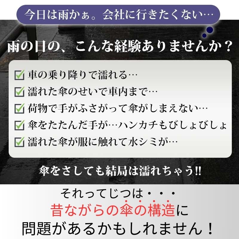 逆折りたたみ傘 濡れない濡らさない NURASAN ヌラサン ワンタッチ 自動開閉 ビジネス 通勤 プレゼント 贈り物 ギフト