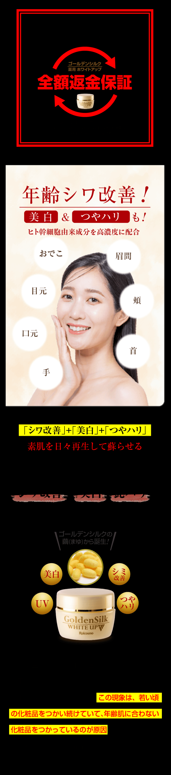 ロアコスモ オールインワンジェル シワ改善 美白 ツヤハリ プラセンタ