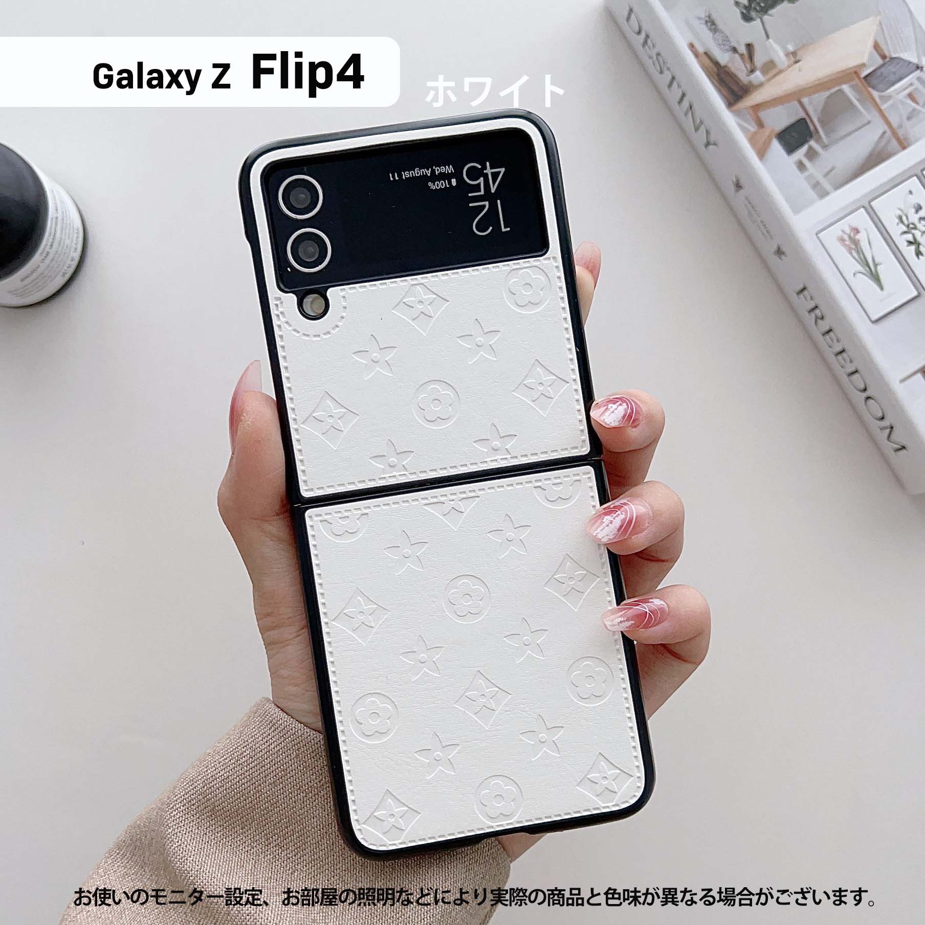 Galaxy Z Flip5 Flip4 ケース ギャラクシーZ フリップ5 レザーケース