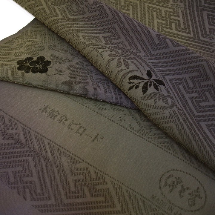 本輪奈ビロードコート コート 正絹 未仕立て 伊と幸 四君子文様暈し 本