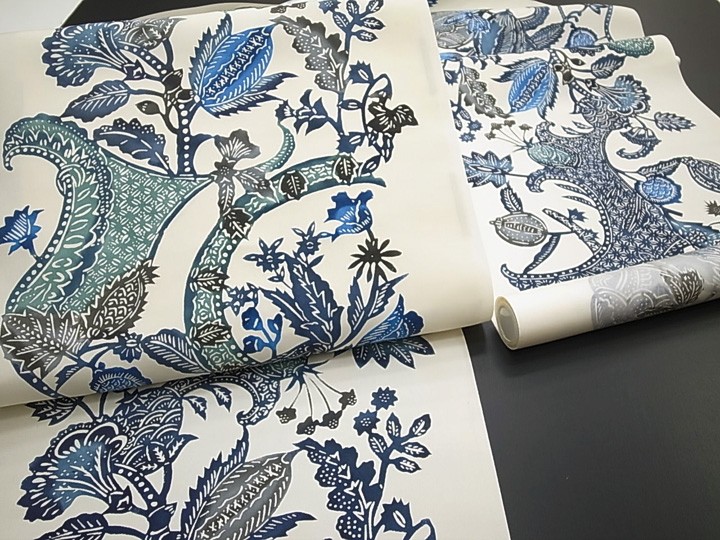 専用帯3498 ●高級 正絹 江戸紅型 全通 袋帯 専用帯3498 ○高級 正絹 江戸紅型 全通 袋帯