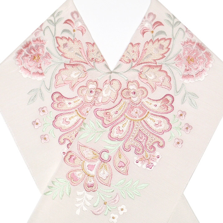 刺繍半襟　重ね衿　絹100%  オフホワイト　金糸　アンティーク　礼装用　豪華 楽天市場】＼マラソン☆まとめ買いがお得／ ☆5.0【ランキング1