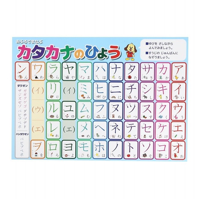 ひらがな＆カタカナ 2枚セット お風呂 ポスター A3サイズ （420