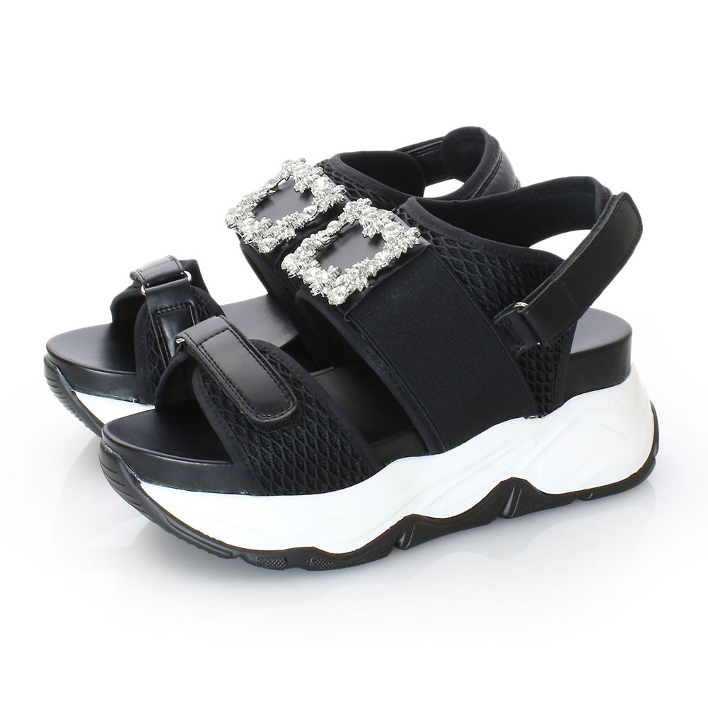 【Rady】ビジュー厚底サンダル Rady ビジュー厚底サンダル Lサイズ クロックス - メルカリ