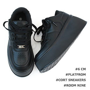 6cm 厚底 ローカット 軽量 コート スニーカー ストリート 美脚 足長