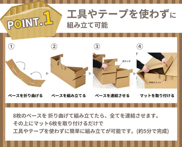 ダンボール 段ボール ベッド 工具不要 簡単組み立て 簡易ベッド ダンボール 段ボール ベッド 工具不要 簡単組み立て 簡易ベッド