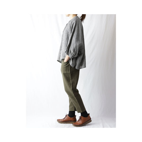 セール】 コットンシルク セミワイドパンツ （その他パンツ