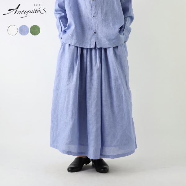 ICHI Antiquites　リネンロングスカート 3_000000025965.jpg?1747535813