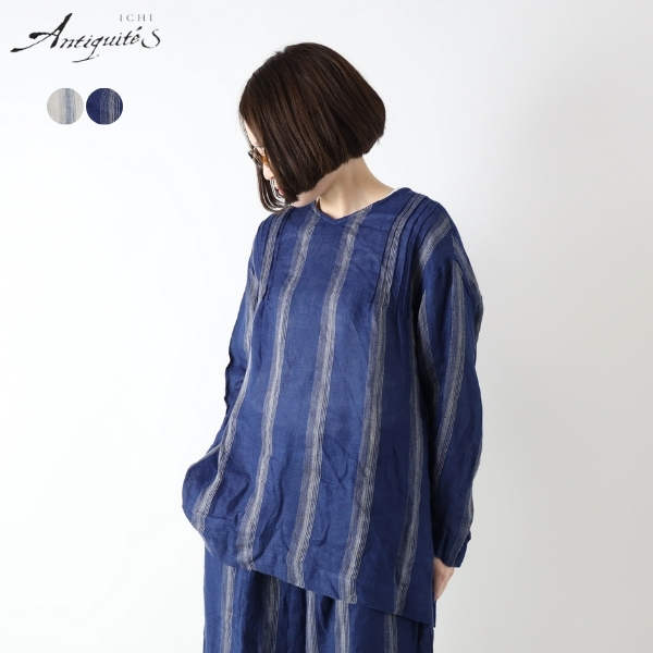 ichi Antiquités｜インディゴリネンプルオーバー - AMBIENCE
