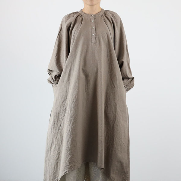 Sorte Cuff ソルテカフ ワンピース レディース Sc321w65 ノーカラー 長袖 フロントボタン ボリューム スリーブ 麻 綿 リネン コットン メール便不可 Us348 ナチュラル服room 通販 Yahoo ショッピング