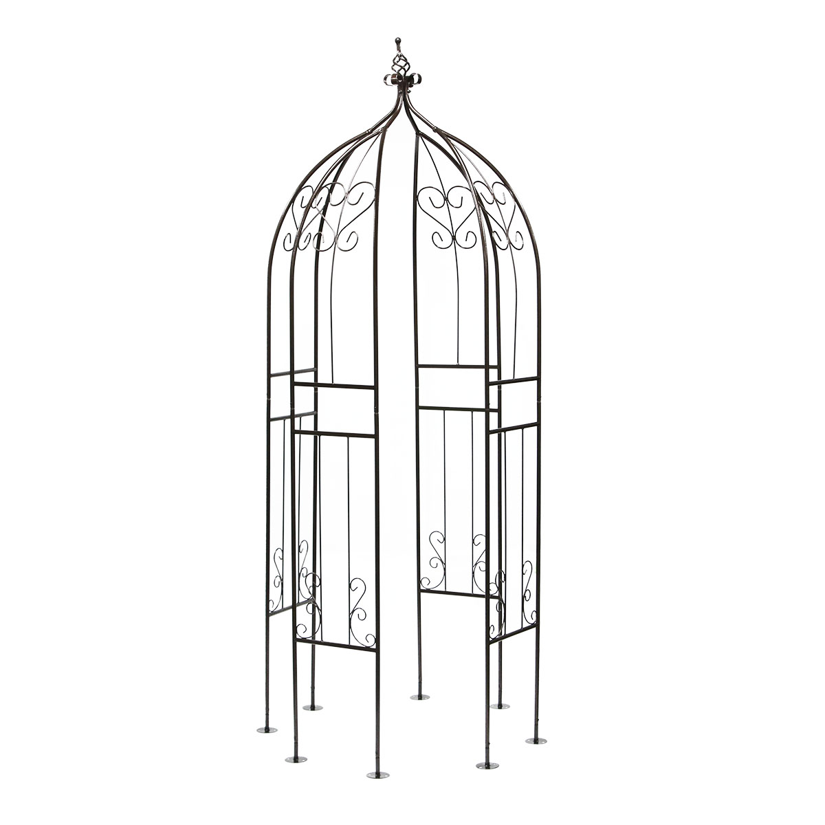 オベリスクキット アイアンハーフアーチ 薔薇 バラ 誘引 ゲート ガゼボ