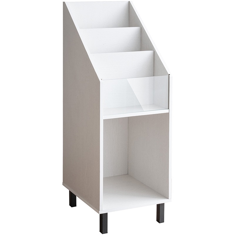 レコードラック マガジンラック ホワイト