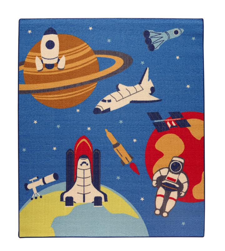 イケヒコ デスクマット プレイマット 宇宙柄 110×133cm SPACE