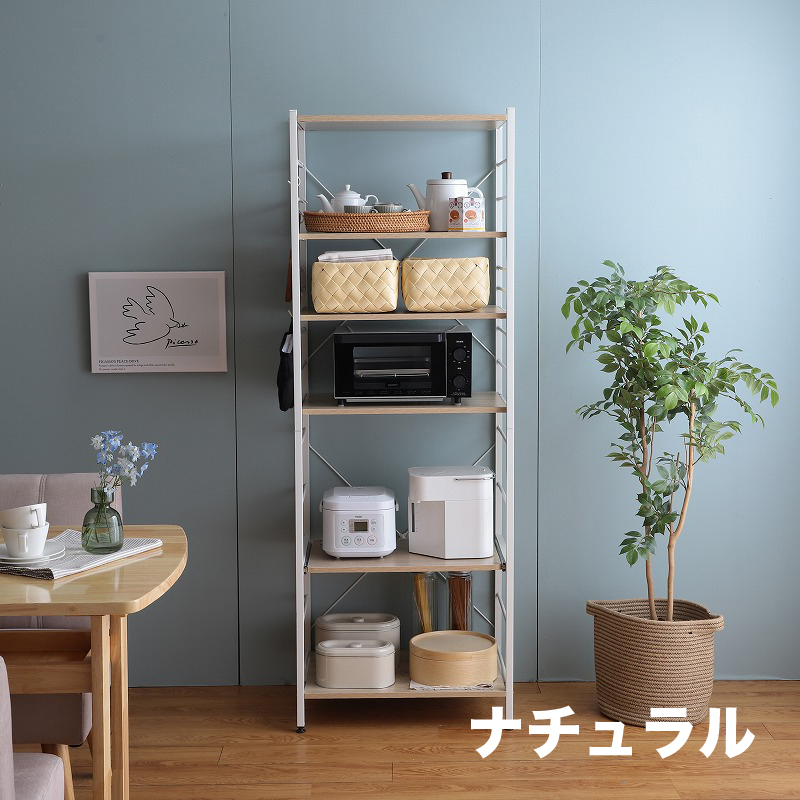 キッチンラック レンジ台 幅 60cm 1台単品 ダイニングボード ホワイト 全3色 家電ラック キッチンボード オープンラック CAMM_17