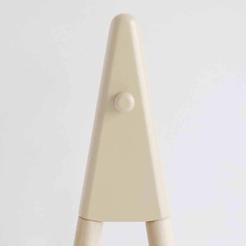 キッズ ハンガーラック 1台単品 ピンク色 / 全4色 天然木 高さ120cm 子供用 バッグ掛け コートハンガーHONY-CHの画像