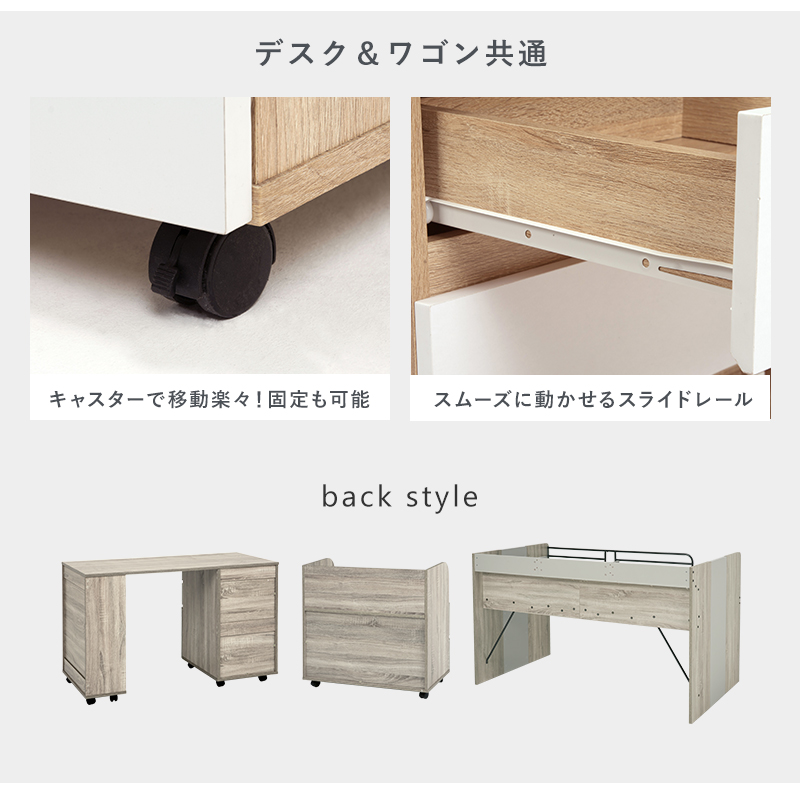 システムベッド ロフトベッド コンパクト 宮棚付 デスク付き シングル キッズ 子供 学習机 収納  一人暮らし 子供用ベッド 本棚Robiの画像