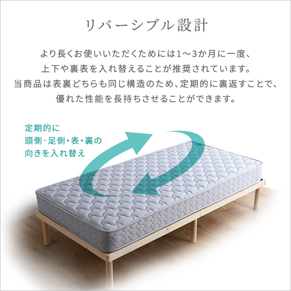 5%OFFクーポン配布中 フランスベッド 高密度連続スプリングマットレス 硬め 日本製 Dサイズ ダブルサイズ シンプル｜roomnext｜10