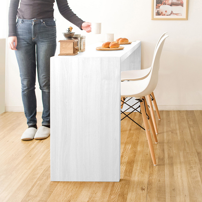 デスク 1台単品 ホワイト色 全3色 幅150×奥行40×高さ72cm