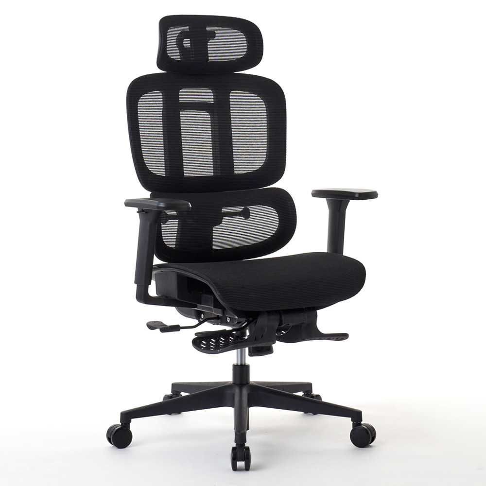 ROOMWORKS M5 オフィスチェア デスクチェア  多機能フルメッシュワークチェア RM5 フットレスト付き 低座面仕様 3Dアーム 3Dヘッドレスト 座面前後調節 |  | 01