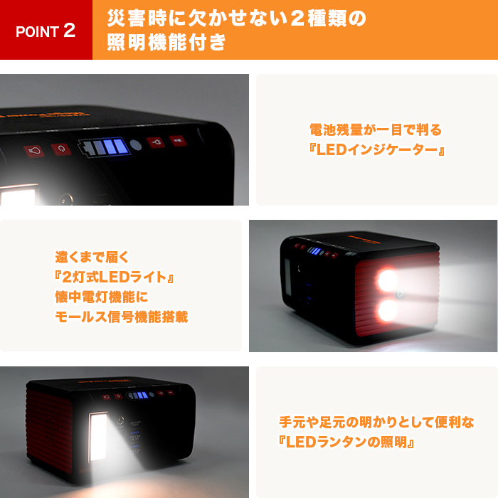 国産品国産品ポータブル電源メガパワーステーション 避難生活用品