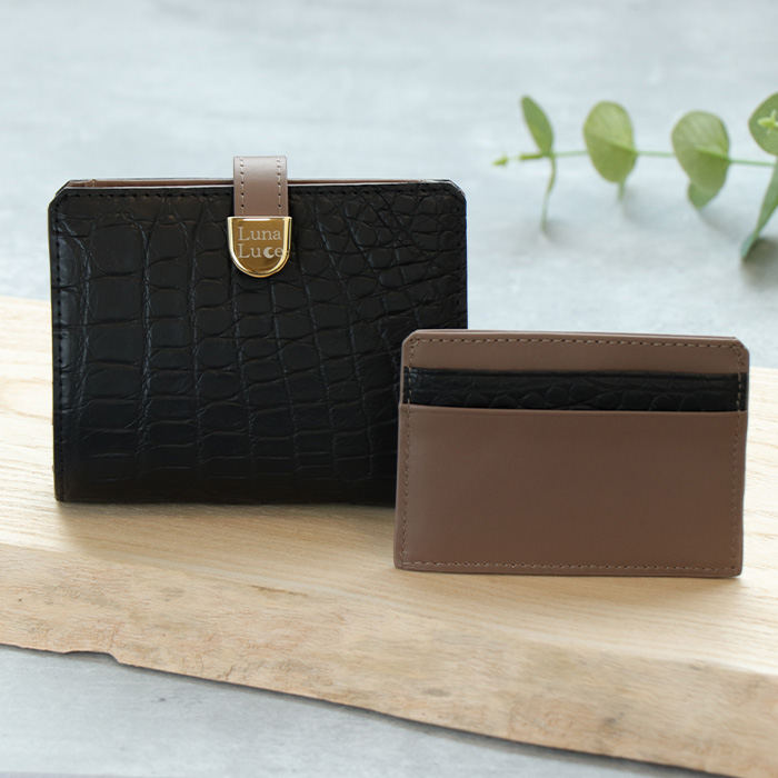 【3月2日まで！クーポン利用で22900円引き】ルナルーチェ マットクロコダイル二つ折り財布 じゅん散歩 テレビ朝日 テレ朝通販 ロッピング |  | 01