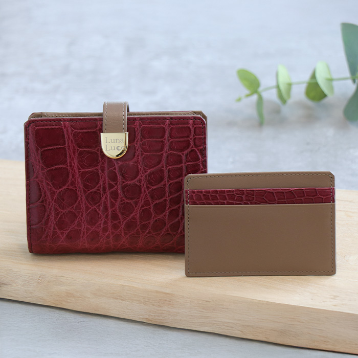 【3月2日まで！クーポン利用で22900円引き】ルナルーチェ マットクロコダイル二つ折り財布 じゅん散歩 テレビ朝日 テレ朝通販 ロッピング |  | 07